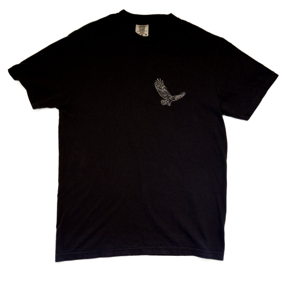 Geometry Eagle Embroidered T-shirt